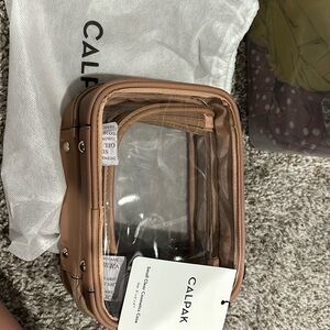 Calpak small clear cosmetic case